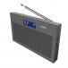 Majority Histon 2 DAB Portable Radio, Charcoal - front right turn tighter 