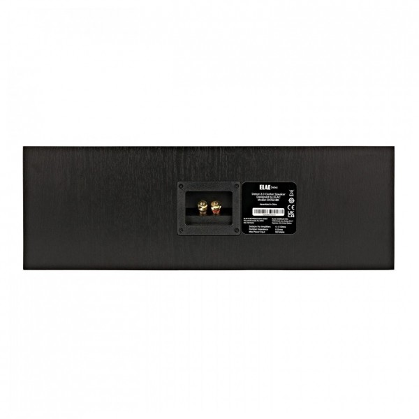ELAC Debut C5.2 Centre Speaker, Black Ash - Rear View