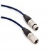 Blue XLR (M) - XLR (F) Cable by Studiospares, 10m