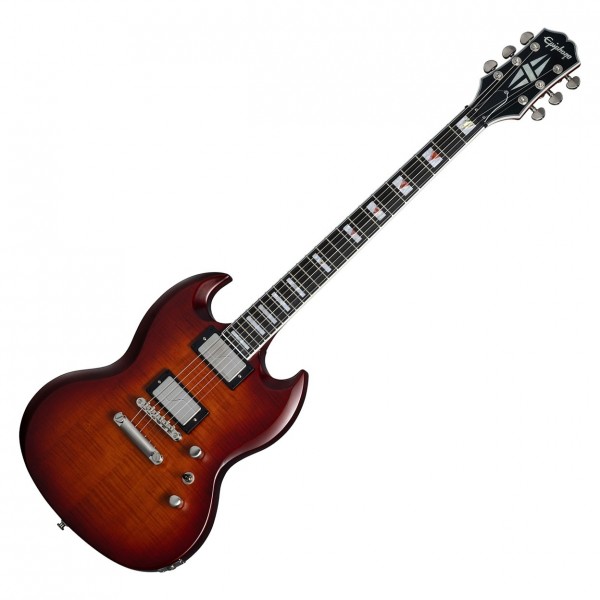 Epiphone SG Prophecy Inspired by Gibson, Aged Bengal Tiger Burst - front 