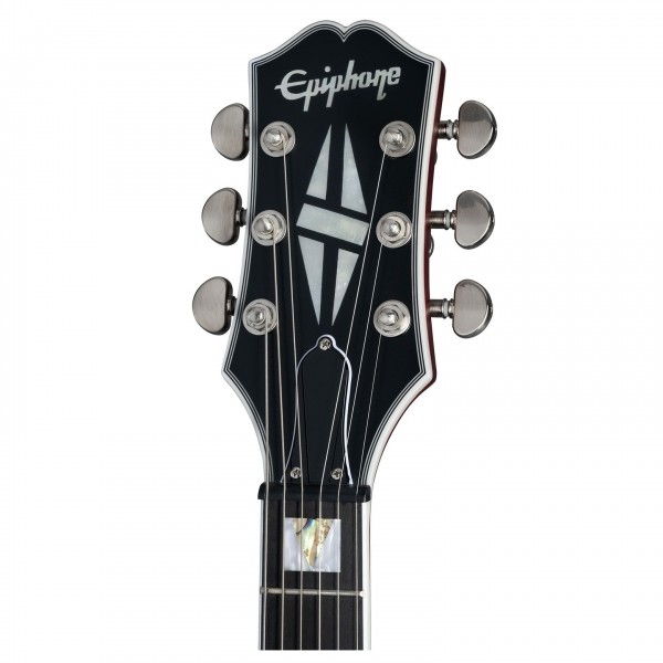Epiphone SG Prophecy Inspired by Gibson, Aged Bengal Tiger Burst - headstock 