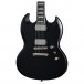 Epiphone SG Prophecy Inspired by Gibson, Aged Jet Black Metallic - back 