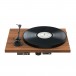 Pro-Ject Stereo Set E1, Walnut - rear turntable 