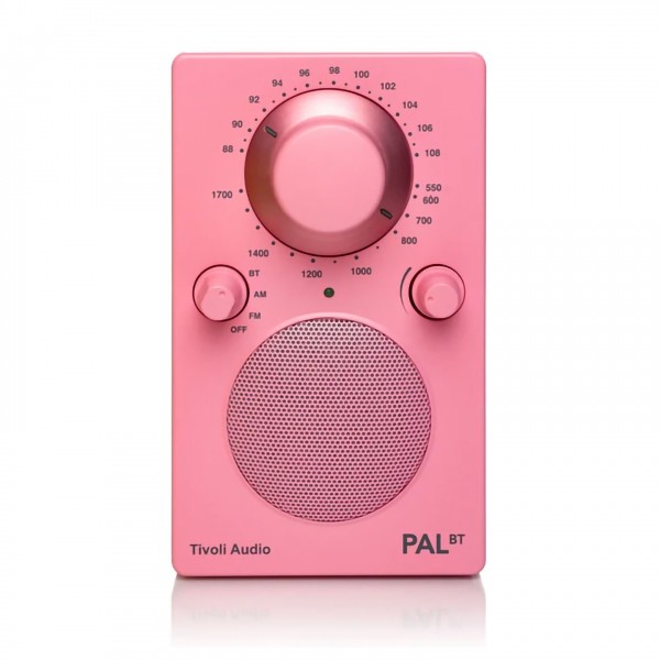 Tivoli Pal BT Portable Bluetooth Radio, Pink - front 