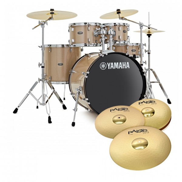 Yamaha Rydeen 20" Drum Kit w/Cymbals, Champagne Glitter