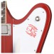 Epiphone 1963 Firebird V Maestro Vibrola Inspired by Gibson Custom, Ember Red - Firebird logo