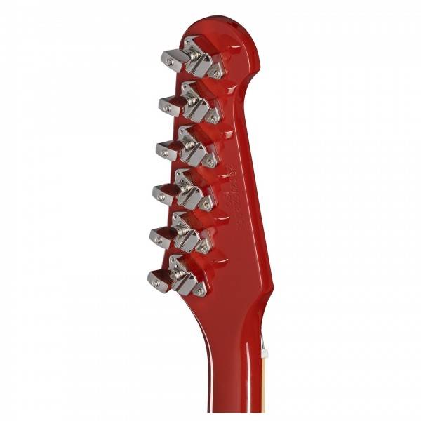Epiphone 1963 Firebird V Maestro Vibrola Inspired by Gibson Custom, Ember Red - headstock back 