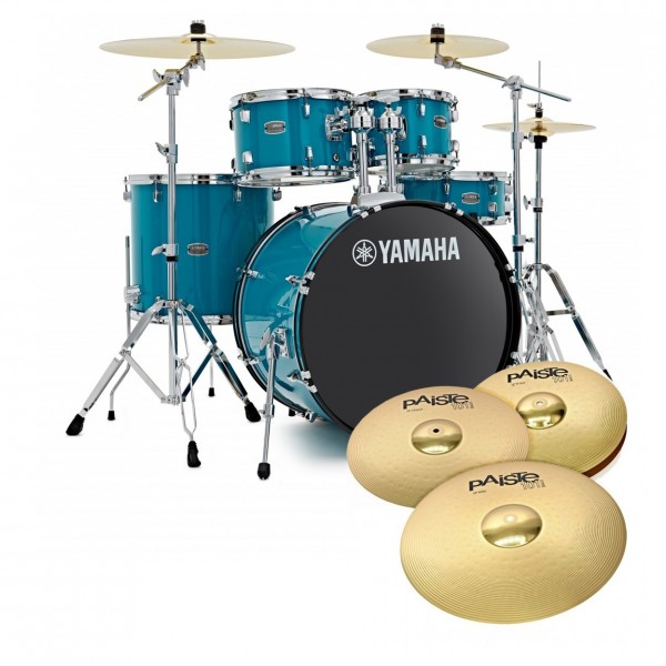 Yamaha Rydeen 22" Drum Kit w/Cymbals, Sky Blue