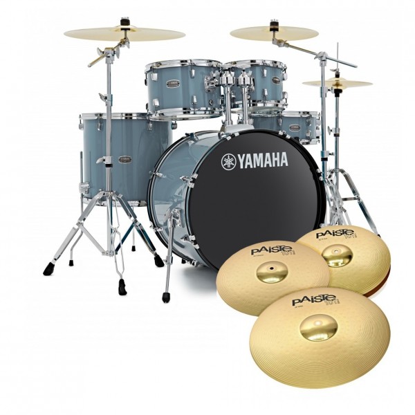 Yamaha Rydeen 22" Drum Kit w/Cymbals, Gloss Pale Blue