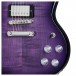 Epiphone SG Modern Figured, Purple Burst controls 