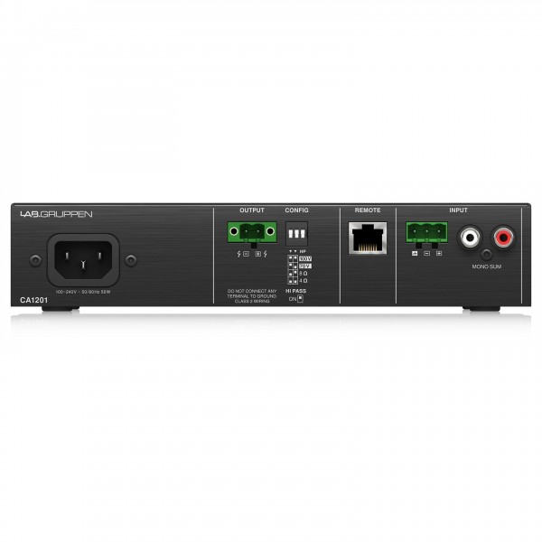 Lab Gruppen CA1201 120W Commercial Amplifier - Rear 2