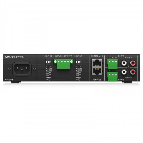 Lab Gruppen CA1202 2 x 120W Commercial Amplifier - Rear 1