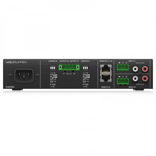 Lab Gruppen CA2402 2 x 240W Commercial Amplifier - Rear 2