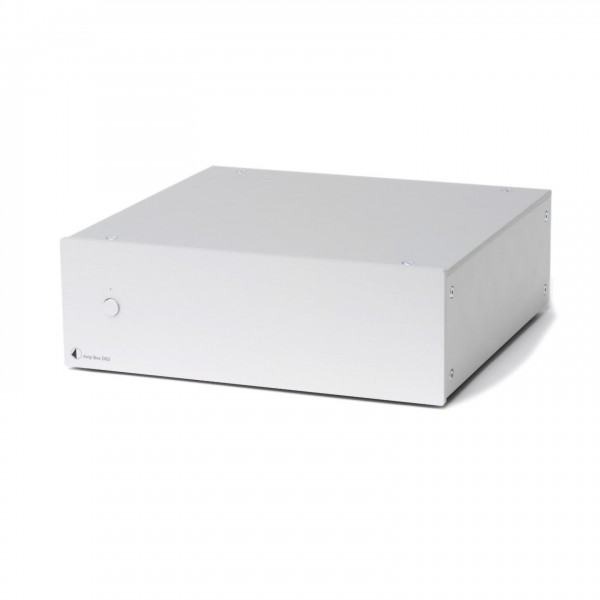 Pro-Ject Amp Box DS2 Stereo Power Amplifier, Silver - front 