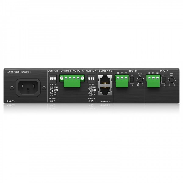 Lab Gruppen FA602 60W Commercial Amplifier - Rear 1