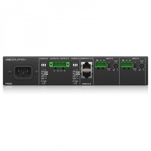 Lab Gruppen FA602 60W Commercial Amplifier - Rear 2