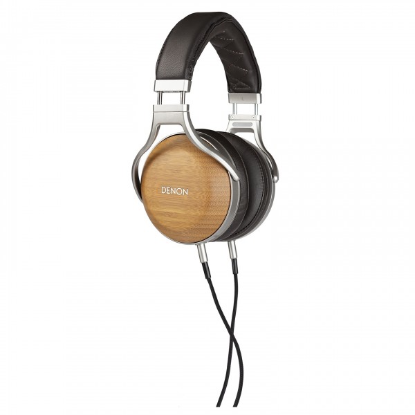 Denon AH-D9200 Reference Quality Over-Ear Headphones - Side View and Cables