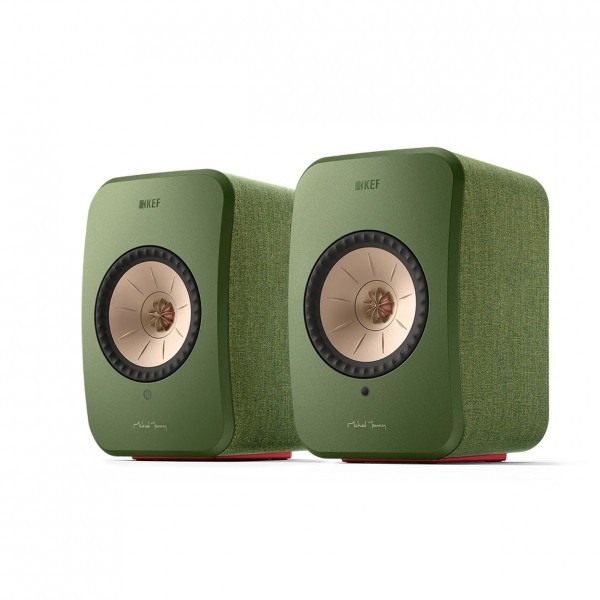 KEF LSX II Wireless Hi-Fi Speaker System (Pair), Olive