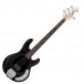 Sterling Stingray Ray4 Bass, Transparent Black 