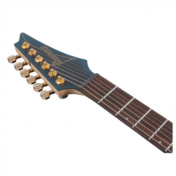 Ibanez SML721 Multi Scale, Midnight Arctic Ocean Matte - headstock 