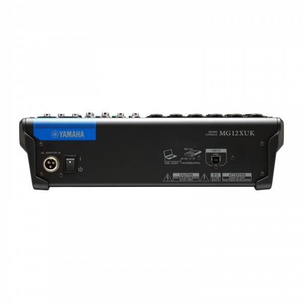 Yamaha MG12XUK Analog USB Mixer, Rear