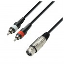 Adam Hall 3 STAR XLR (F) to RCA Cable, 1m