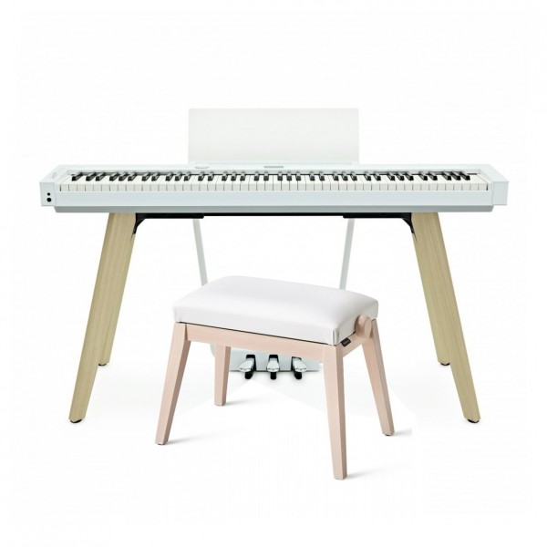 Casio PX S7000 Digital Piano, White, With Free Stool