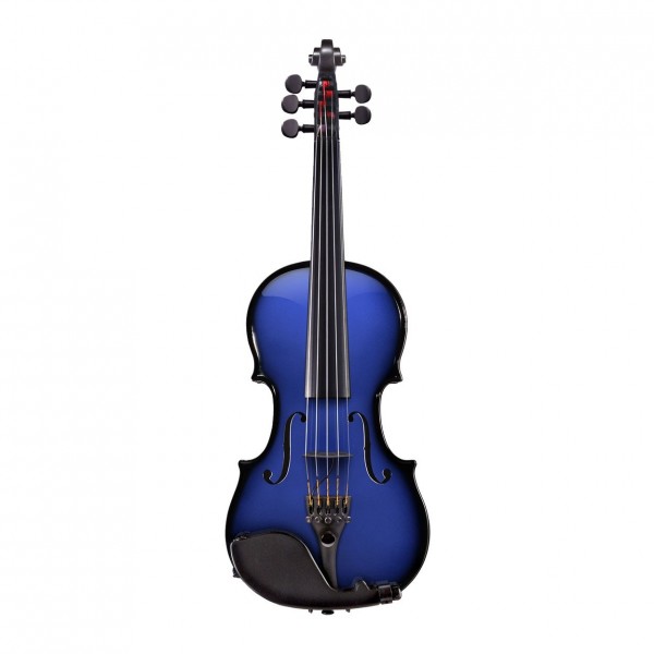 Glasser AEX Acoustic Electric 5 String Violin, Blue