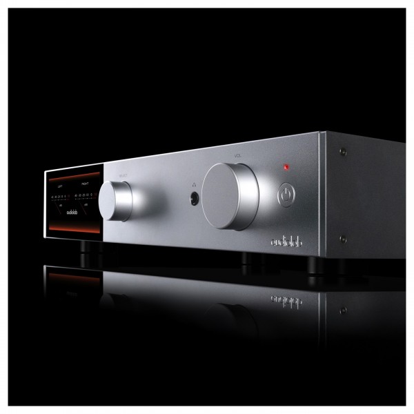 Audiolab 9000-Q Pre Amplifier, Silver - lifestyle front 