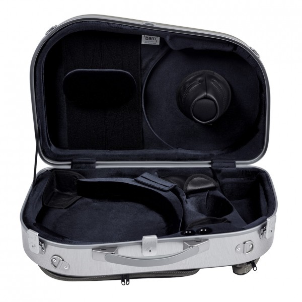 BAM ET6001XL L'Etoile Hightech French Horn Case, Mud Grey - Open