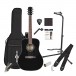 Fender CD-60 V3 Acoustic Guitar, Black with Accessory Pack