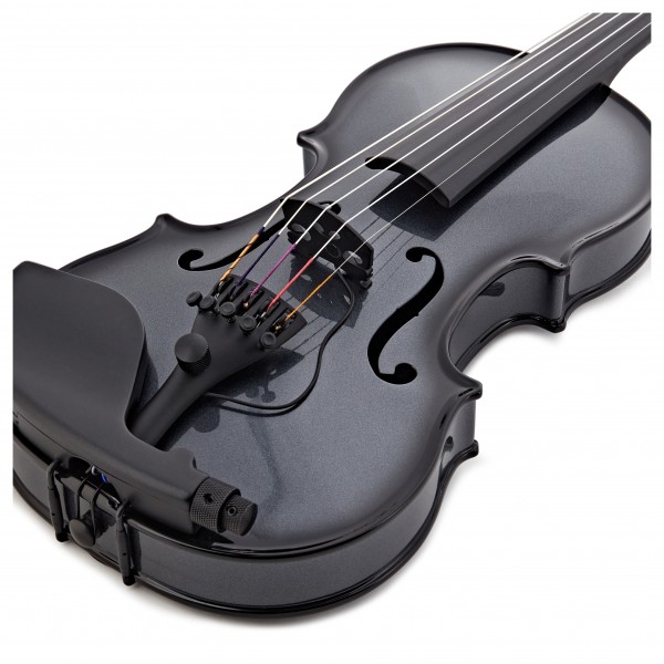 Glasser AEX Acoustic Electric 5 String Violin, Gunmetal at