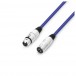 Adam Hall 3 STAR XLR Microphone Cable, 50cm Blue