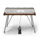 Rhodes MK8 Piano, Deluxe Silver with Walnut Case and Smoked Hood