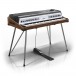 Rhodes MK8 Deluxe Electric Piano, Walnut and Silver - Angled