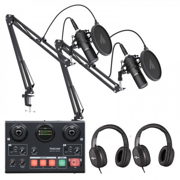 Tascam US-42B MiniSTUDIO Podcasting Bundle for Creators - Package