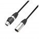 Adam Hall 4 STAR IP65 Rated 5-pin XLR (F) to 3 pin XLR (M), Adapter DMX Cable, 20cm