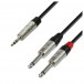 Adam Hall 4 STAR Rean 3.5mm TRS Mini Jack to Twin TS 1/4