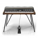 Rhodes MK8 Piano, Deluxe Black with Walnut Case and Smoked Hood