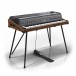 Rhodes MK8 Eletric Piano, Delux Black with Walnut - Angled