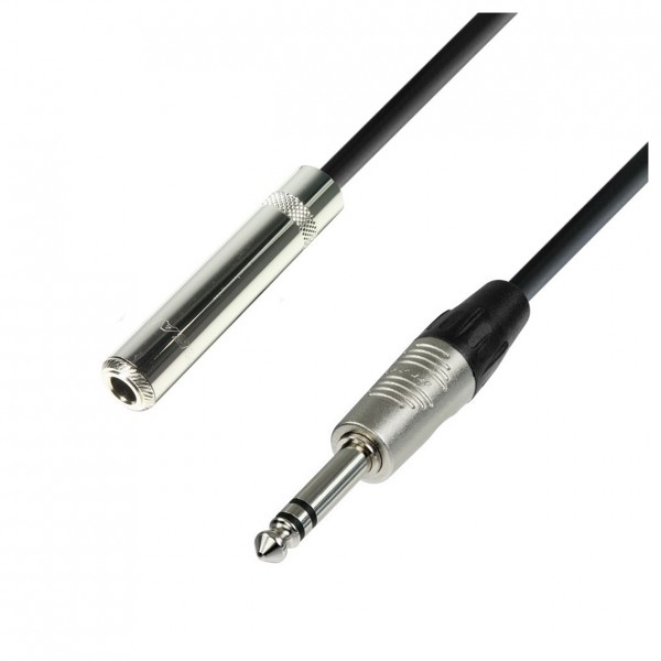 Adam Hall 4 STAR Rean Balanced 1/4" TRS Jack Extension Cable, 1.5m