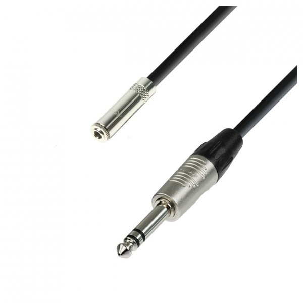 Adam Hall 4 STAR Rean Balanced TRS 3.5mm Mini Jack (F) to TRS 1/4" Jack Cable, 3m