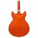 Ibanez AS73, Transparent Tangerine Flat - body back 