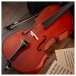 Student Plus 1/4 Size Cello with Case by Gear4music