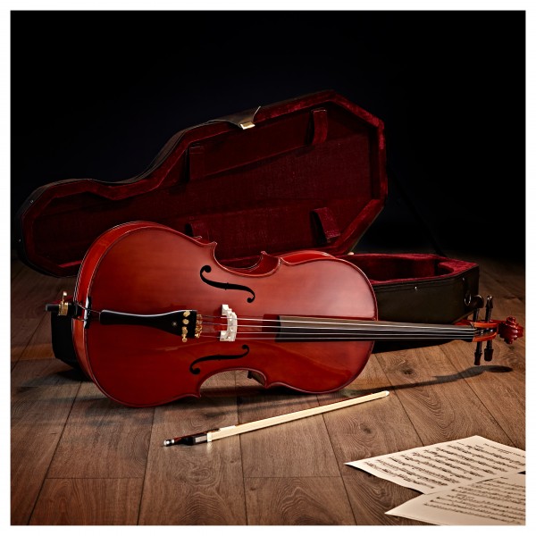 Student Plus 1/4 Size Cello with Case, Beginner Pack