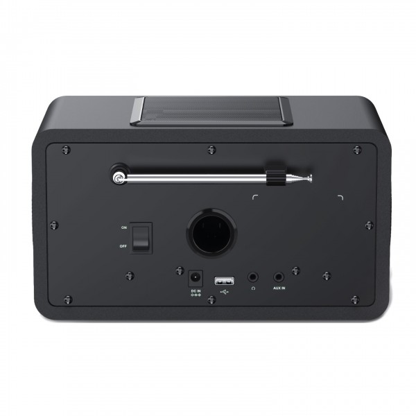 Majority Bard DAB Internet Radio with Bluetooth, Black - rear 