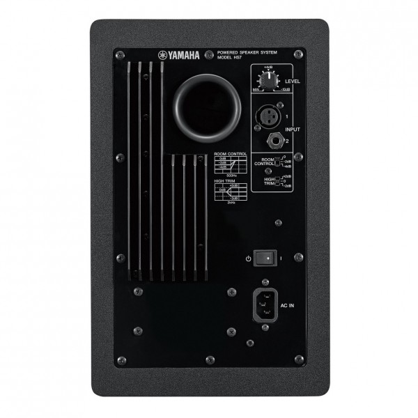 Yamaha HS7 Studio Monitor - Rear