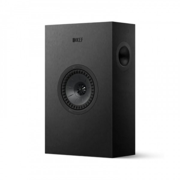 KEF Q4 Meta On-Wall Speaker (Single), Satin Black - front 
