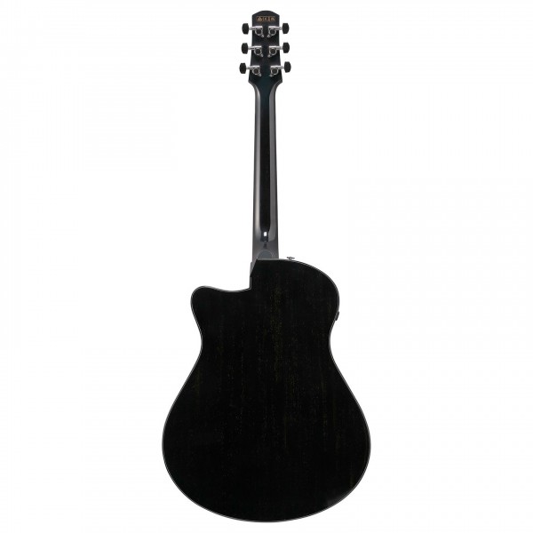 Ibanez AAM340CE Advanced, Rustic Black back 