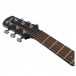 Ibanez AAM340CE Advanced, Rustic Black headstock 